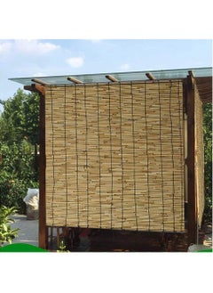 LINGWEI Bamboo Blind Window Curtain Natural Bamboo Blind Sun Shade For Balcony Roller Blind Window Curtain For Indoor Outdoor  - Image 5