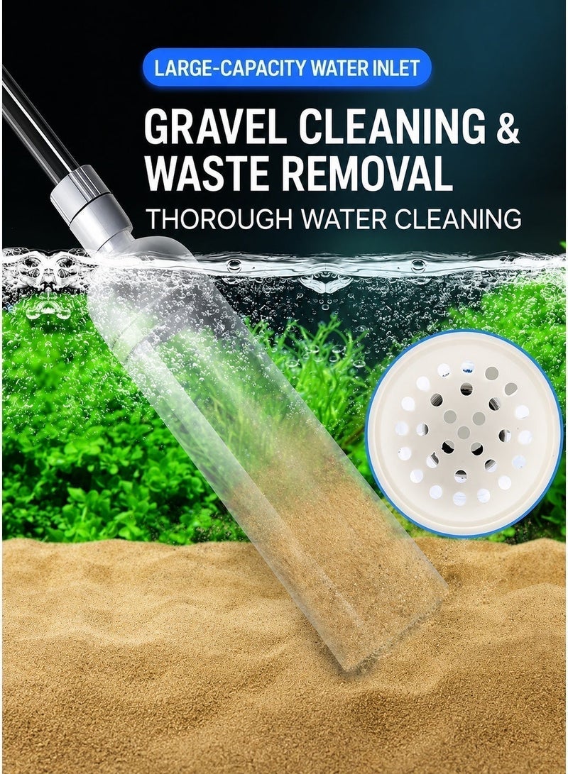 YOLO life Yee Fish Tank Siphon Water Changer, Flagship Thickened 2.6m Manual Gravel Cleaner Sand Washer, Waste Suction Cleaning Tool with Duckbill Nozzle, Fish Protection Basket, Nitrifying Capsules, YEE-3618 - Image 5