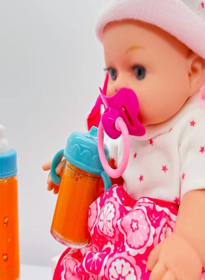 SAIBURAZ Baby Doll Bottle Accessories Toys Baby Doll Magic Bottles Playset Disappearing Bottles with Pacifier for Little Girls (Big Set(for 12-18" Doll)) - Image 4