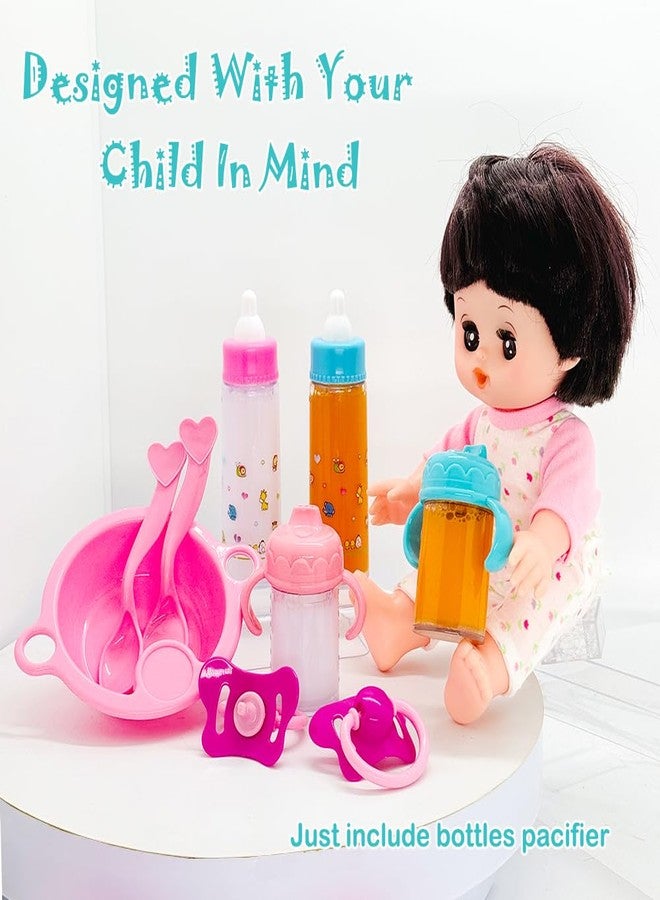 SAIBURAZ Baby Doll Bottle Accessories Toys Baby Doll Magic Bottles Playset Disappearing Bottles with Pacifier for Little Girls (Big Set(for 12-18" Doll)) - Image 5