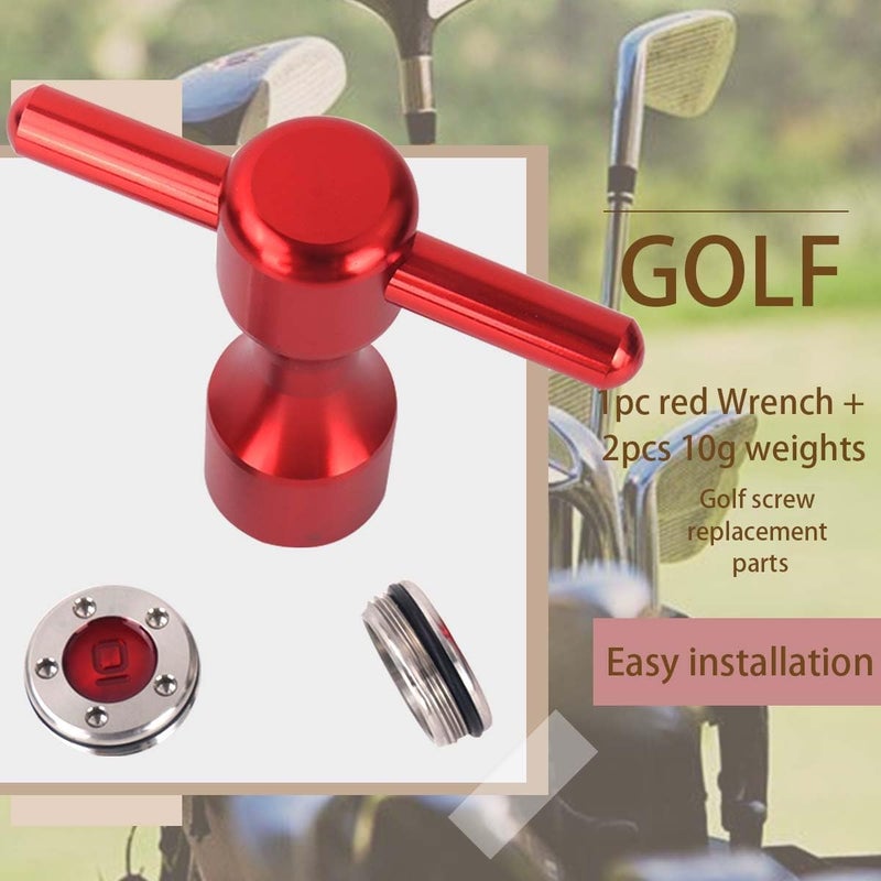 Hi-Star 2Pcs Golf Custom red Weights + Red Wrench for Titleist Scotty Cameron Putters - Image 3