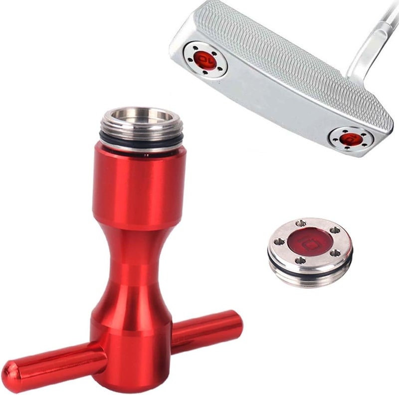 Hi-Star 2Pcs Golf Custom red Weights + Red Wrench for Titleist Scotty Cameron Putters - Image 5