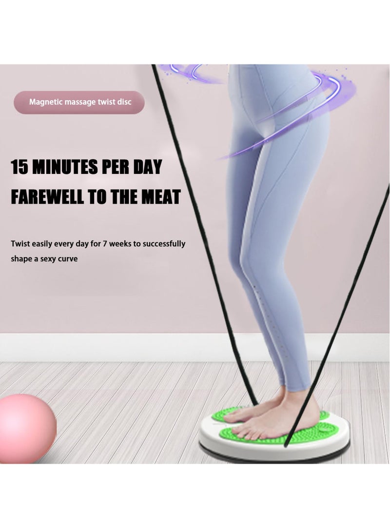 Excefore Twist Waist Disc Board, Waist Turntable Hip Trainer, Fitness Turntable Waist Wriggling Plate, Ab Board Exercise Waist Trainer Trimmer with Drawstring for Home Gym Fitness Equipment - Image 4