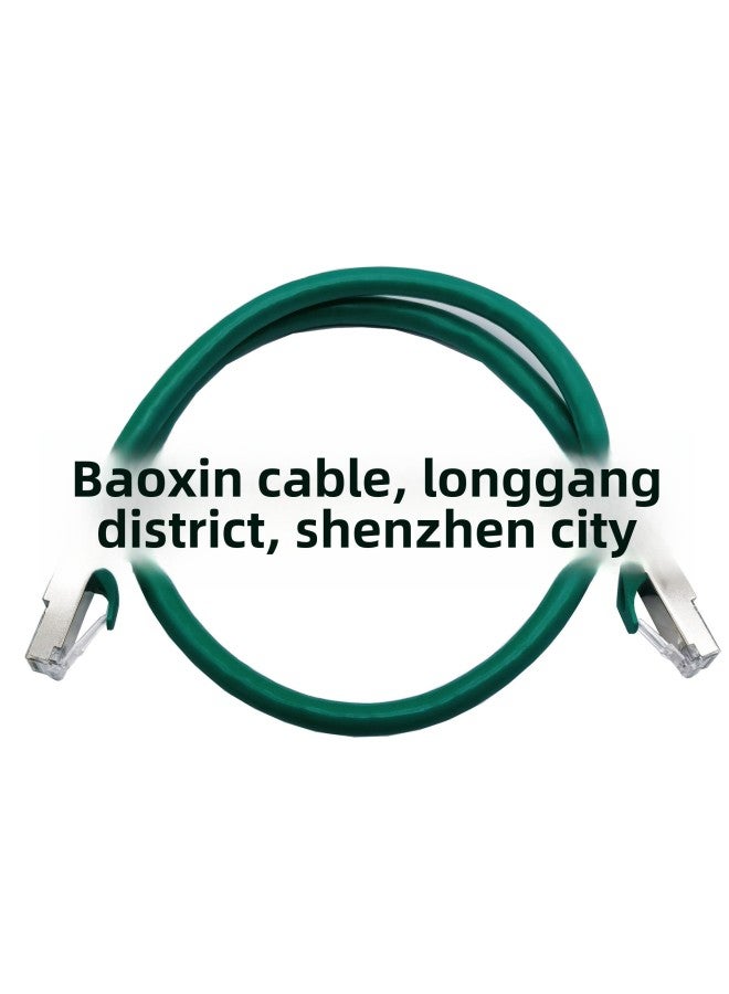 CAT6A SFTP Shielding Network Jumper Super Six CAT6A 26AWG Multi-strand Copper BC Super 6 Finished Network Cable-Color:CAT6A SFTP (color Can Be Specified)-Line Length:10 M - Image 2