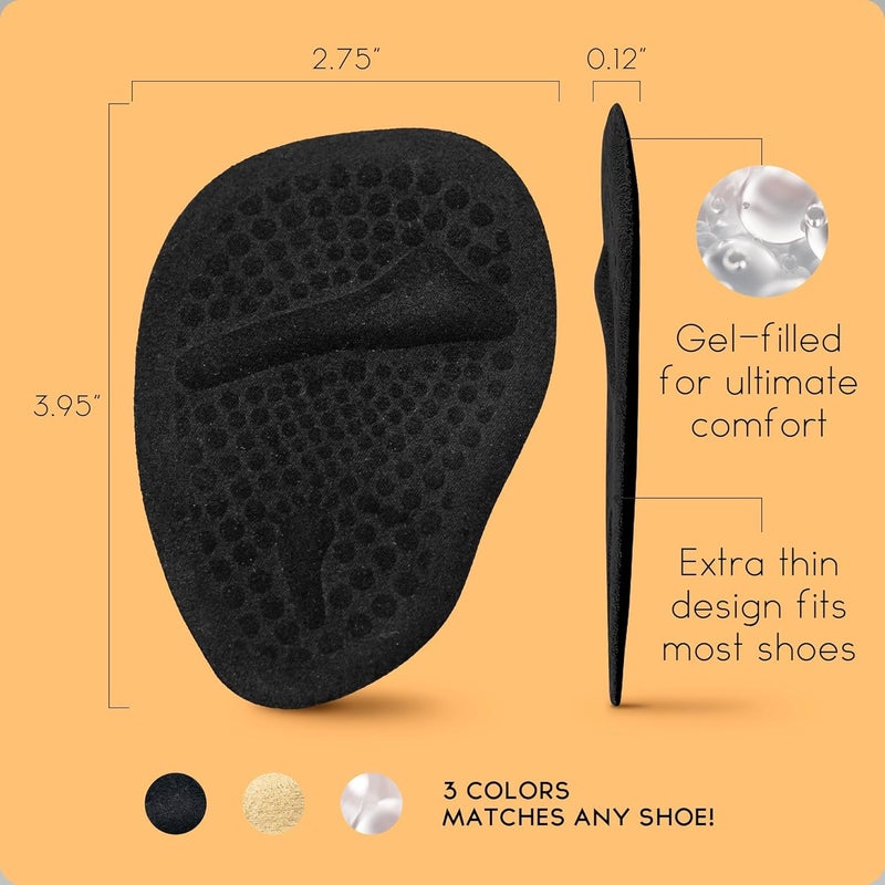 Walkize Metatarsal Pads for Women - Ball of Foot Cushions (2 Pairs) for All Day Comfort and Pain Relief - Image 3