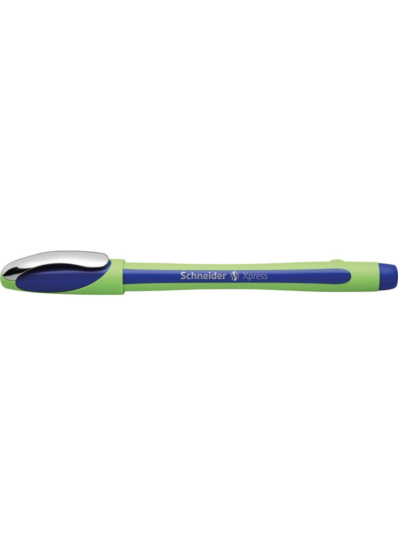 Schneider - Xpress 0.8 Mm Fiber Tip Pen Blue Box of 10 - Image 1