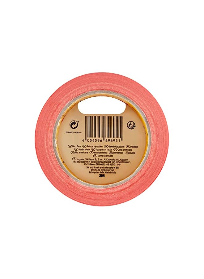Scotch  Scotch Universal Duct Tape High visibility Repair Canvas 48mmx25m, 1 roll/pack | Orange color | For general purpose | Holds quickly and reliably | For everyday repairs and projects  - Image 4