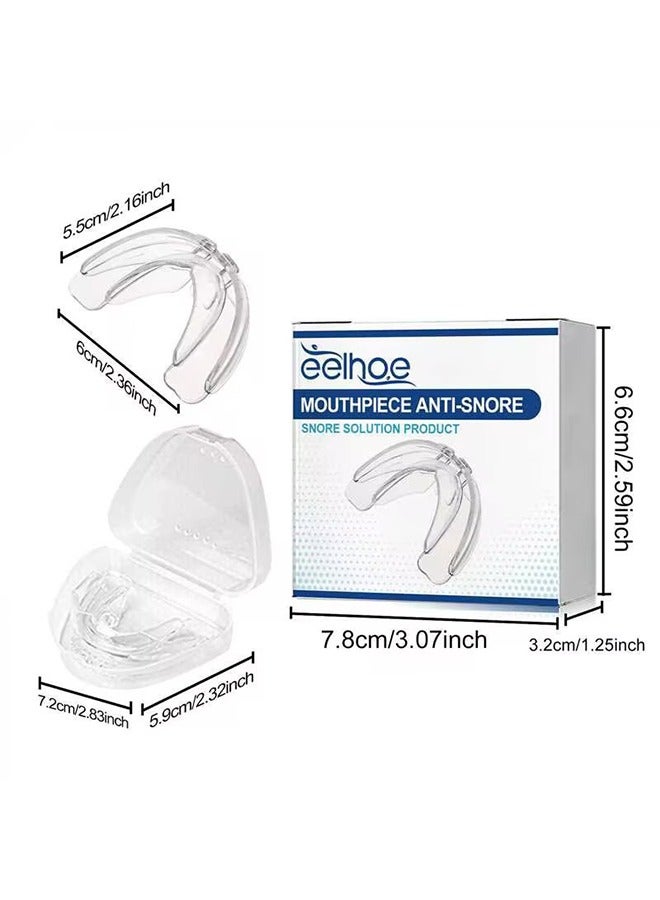 EELHOE Anti-Snoring Device, Help Stop Snoring and Prevent Snoring, Teeth-Bruxing, Smooth Breathing, Mouthguard Protective Braces, Anti Grinding Braces Snoring Device (Clear)  - Image 5