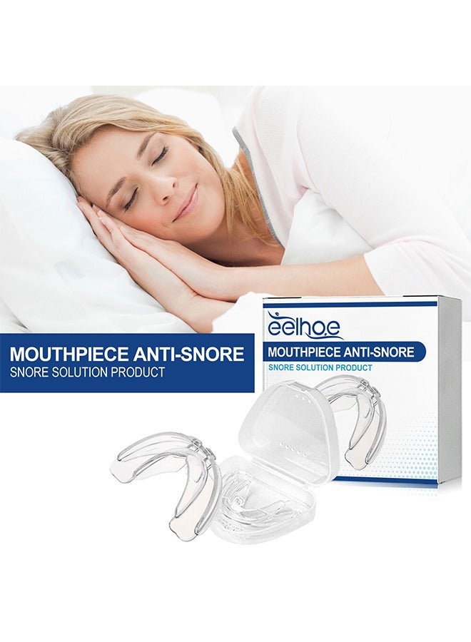 EELHOE Anti-Snoring Device, Help Stop Snoring and Prevent Snoring, Teeth-Bruxing, Smooth Breathing, Mouthguard Protective Braces, Anti Grinding Braces Snoring Device (Clear)  - Image 2