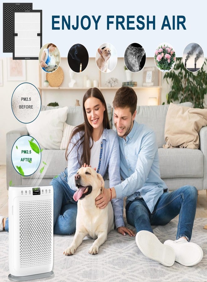 فلتر بديل متوافق مع أجهزة تنقية الهواء LUNINO E-200، رقم الموديل: E-200-2pack - Image 5