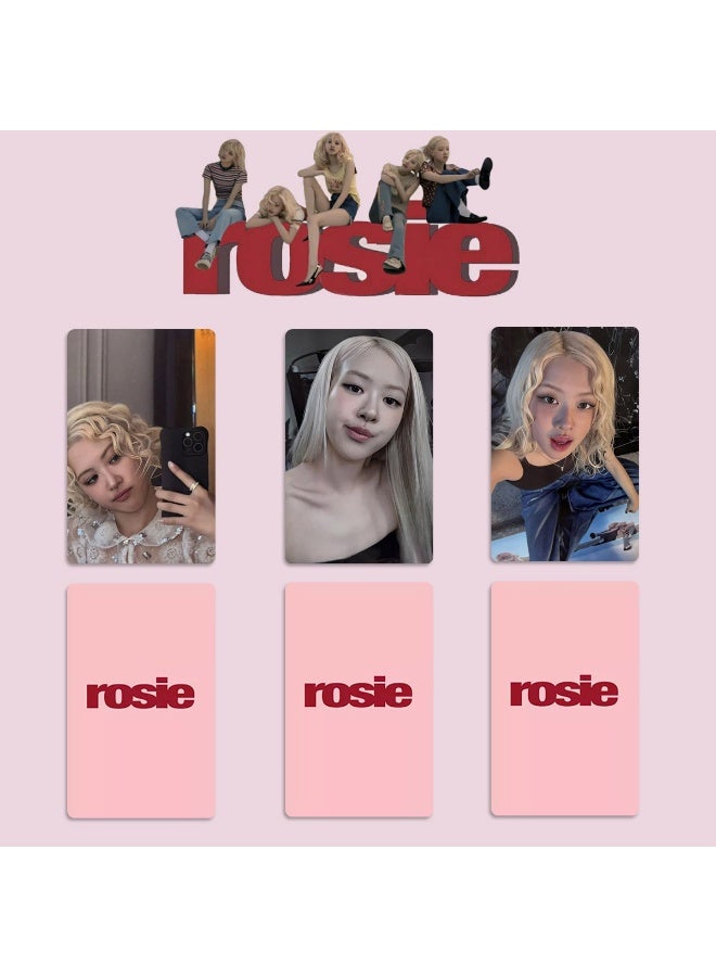 NIBEMINENT 3 Pcs Kpop ROSE SOLO ROSIE Lomo Cards Card For Fans Collection Gifts - Image 1