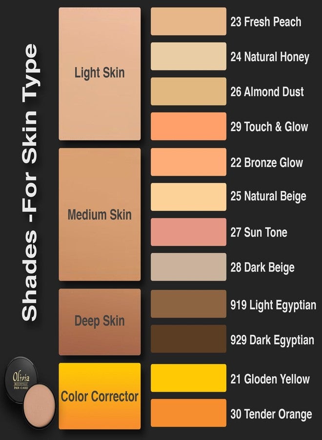 أوليفيا بان كيك، كريم أساس مقاوم للماء بنسبة 100%، 25 غرام | تغطية كاملة | مقاوم للتلطخ والتعرق | لمسة نهائية مخملية تدوم طويلاً | يخفي العيوب | مناسب لجميع أنواع البشرة | أصفر ذهبي - 21 - Image 3