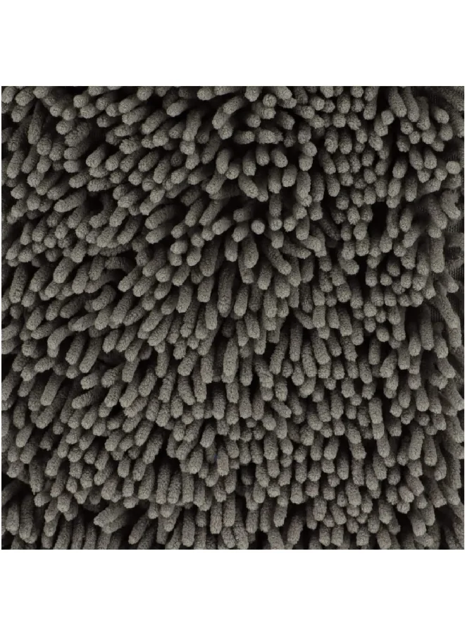 Tendance Anti-Slip Chenille Microfiber Bathroom Mat Grey 50 x 80 cm 7742180