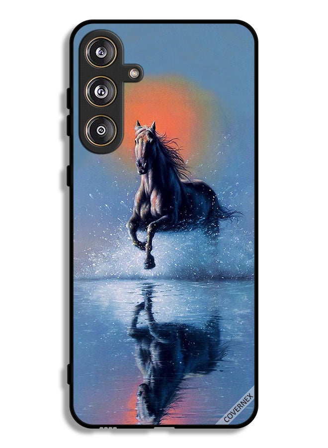 Covernex Samsung Galaxy M55 5G Protective Case Cover Horse Running In Water Art - Image 1