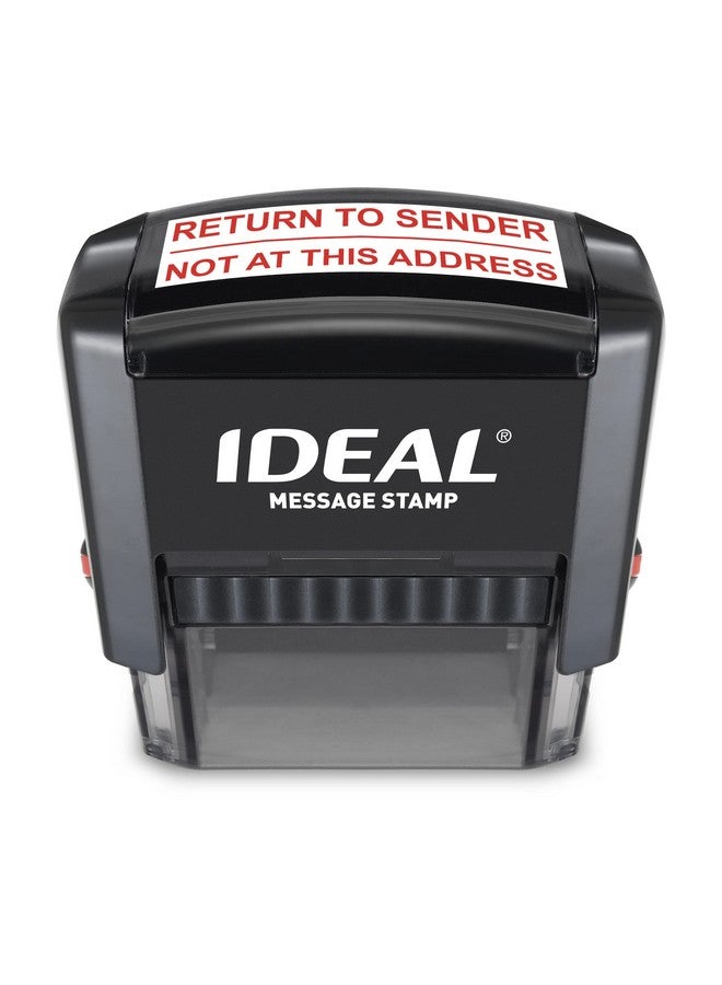 ايديال ختم التحبير الذاتي يعود إلى المرسل الذي ليس في هذا العنوان حجم الطباعة بالحبر الأحمر 9/16 بوصة × 11/2 بوصة - Image 1