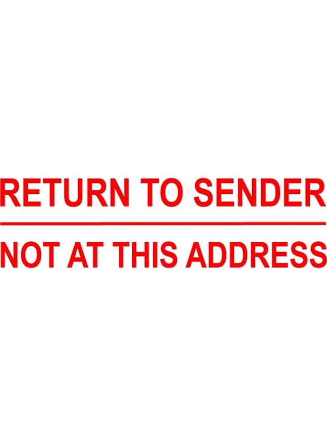 ايديال ختم التحبير الذاتي يعود إلى المرسل الذي ليس في هذا العنوان حجم الطباعة بالحبر الأحمر 9/16 بوصة × 11/2 بوصة - Image 4