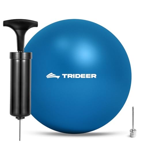 Trideer Pilates Ball 7-8 in with Pump, Small Exercise Therapy Ball for Yoga, Barre, Core Strength, AB Workouts, Physical Therapy - Image 1