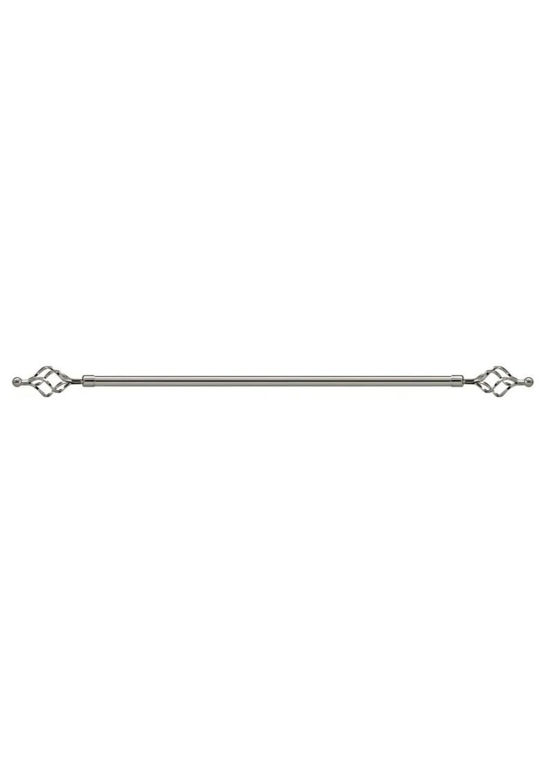 DubaiGallery Roman Pole Style Heavy Duty Luxury Extendable Curtain Rod, Metal Single Rod Finials Decorative End Window Treatment Rod Drapery Rod  - Image 1