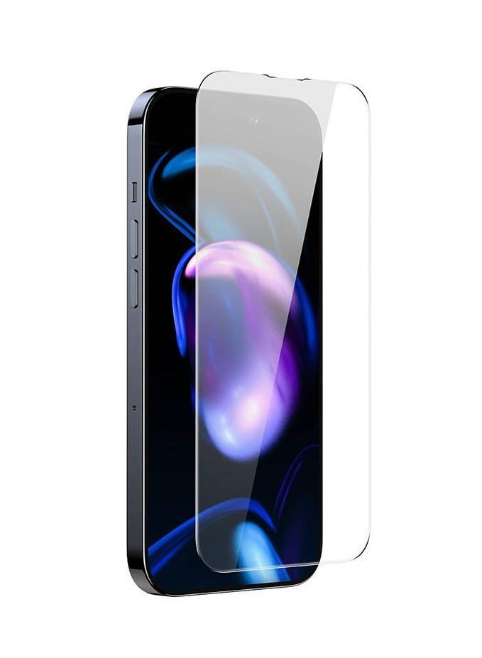 Baseus 0.3Mm Crystal All-Tempered-Glass Screen Protector For Ip 14 Pro Max (Pack Of 2 With Easystick Film Application Tool And 2 Cleaning Kits), Clear - Image 2