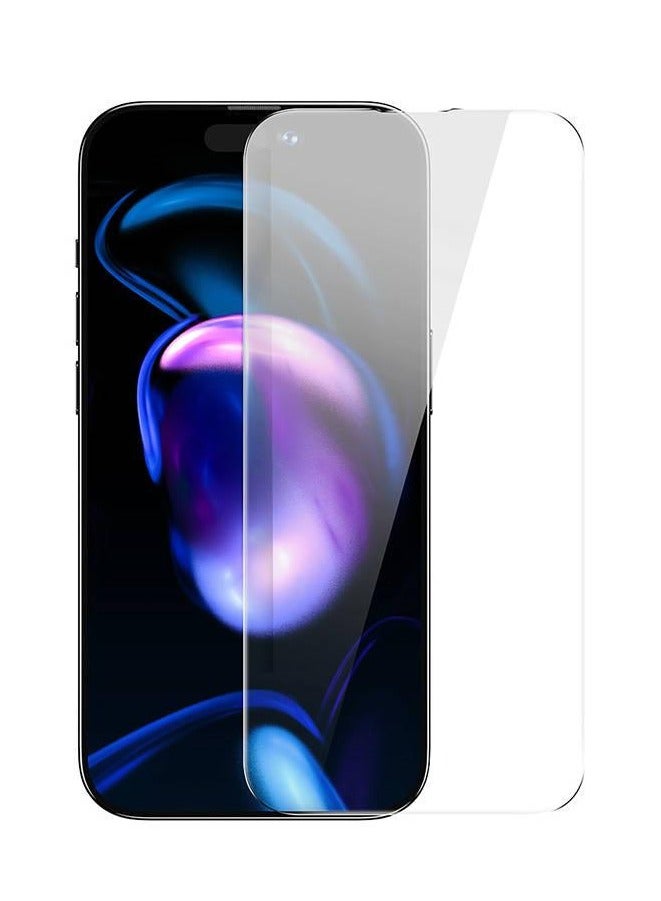 Baseus 0.3Mm Crystal All-Tempered-Glass Screen Protector For Ip 14 Pro Max (Pack Of 2 With Easystick Film Application Tool And 2 Cleaning Kits), Clear - Image 1