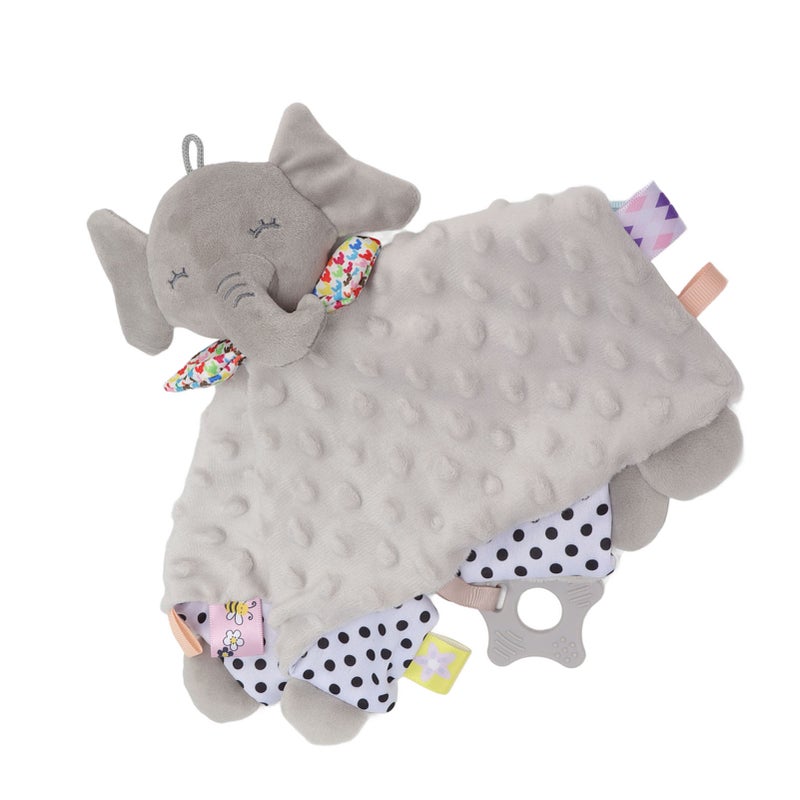 Baby Security Blanket: Grey Premium Plush Material, Quick Sleep Aid, Dual Use Snuggle Teething Doll - Portable Design, Visual Development Support for Infants & On-the-Go Use - Image 4