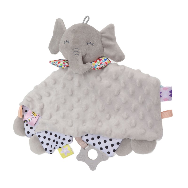 Baby Security Blanket: Grey Premium Plush Material, Quick Sleep Aid, Dual Use Snuggle Teething Doll - Portable Design, Visual Development Support for Infants & On-the-Go Use - Image 3