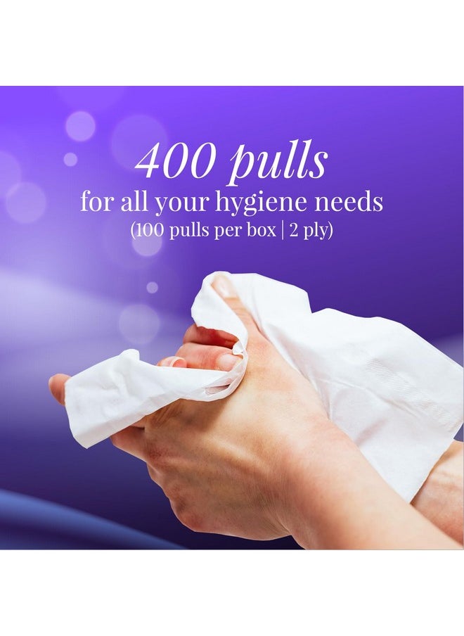 Origami 2 Ply Car Tissue Box | Facial Tissue - Pack Of 4 (100 Pulls Per Box, 400 Sheets)  - Image 5