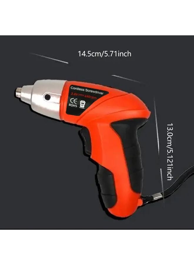 46 قطعة مجموعة مفك براغي كهربائي لاسلكي قابلة لإعادة الشحن مع ضوء LED لصيانة المنزل - Image 3