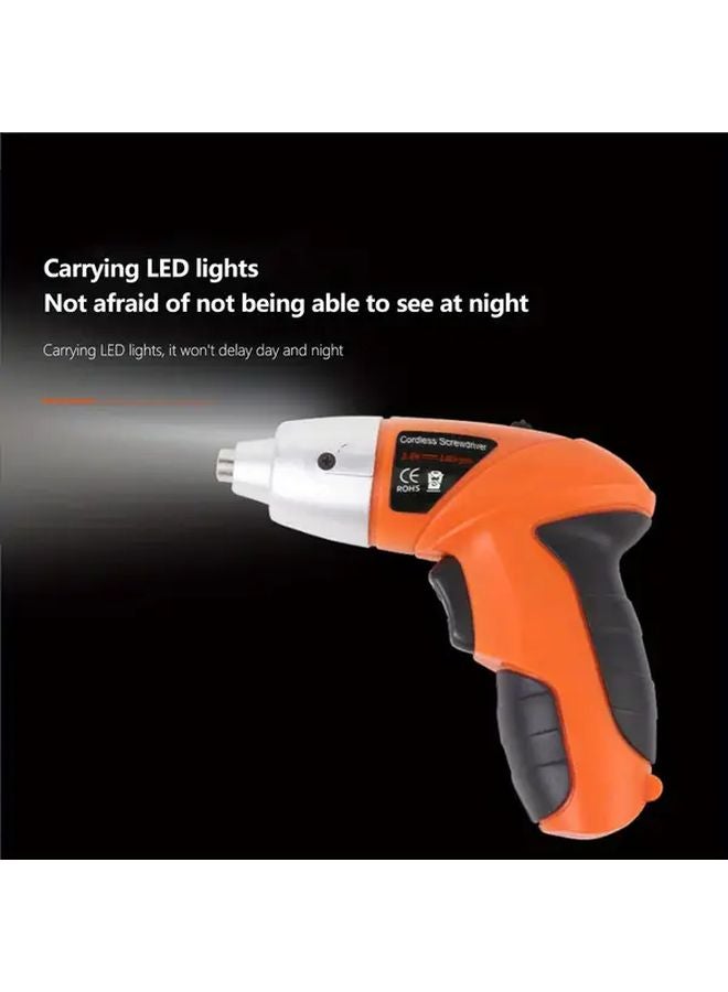 46 قطعة مجموعة مفك براغي كهربائي لاسلكي قابلة لإعادة الشحن مع ضوء LED لصيانة المنزل - Image 5