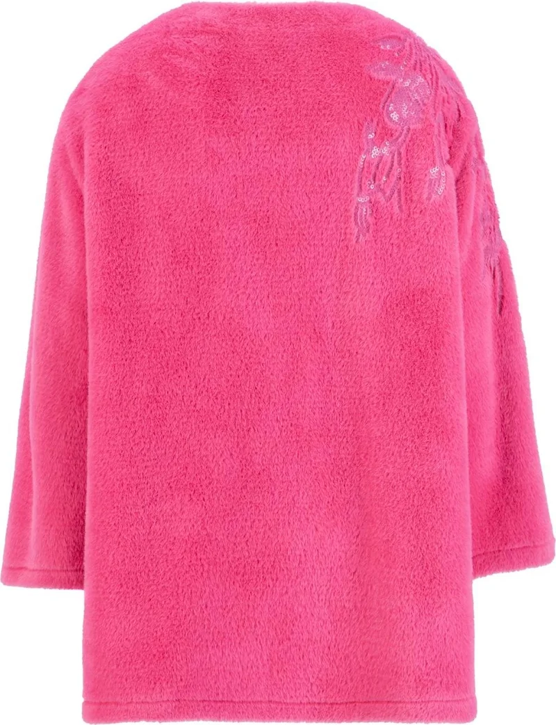 ARMINE Embroidered Detailed Plush Tunic 24K4304 Pink