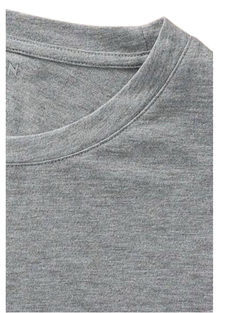 MANIKAN T-Shirt Women's Plain Long Short Sleeve with Dropped Shoulders and Round Neck  - Image 2