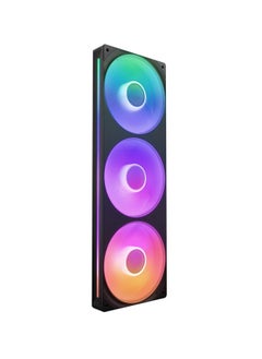 NZXT F360 RGB Core 360mm Single-Frame RGB Fan Unit, Versatile Connectivity, Optimal Performance, Fluid Dynamic Bearings, Radiant RGB Lighting, PWM Control, Silent Operation, Black | RF-U36HF-B1  - Image 1