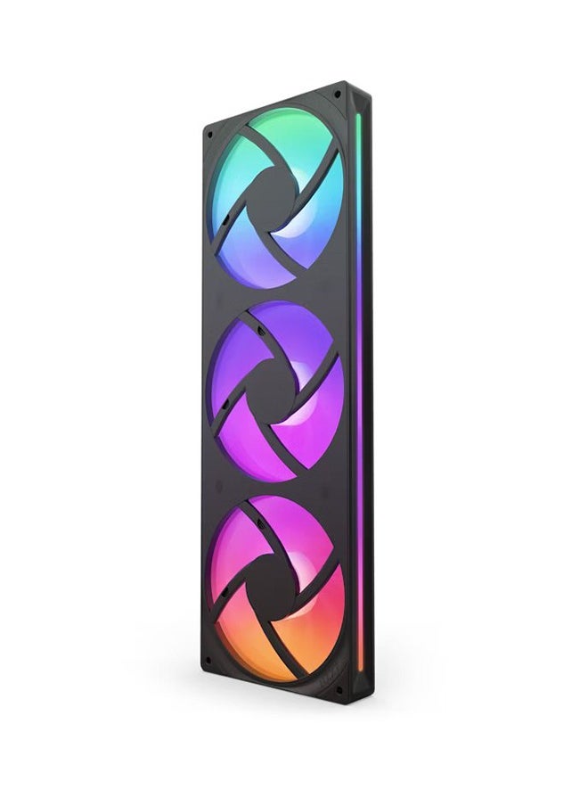 NZXT - F360 RGB Core 360mm Single-Frame RGB Fan Unit, Versatile Connectivity, Optimal Performance, Fluid Dynamic Bearings, Radiant RGB Lighting, PWM Control, Silent Operation, Black | RF-U36HF-B1 - Image 1