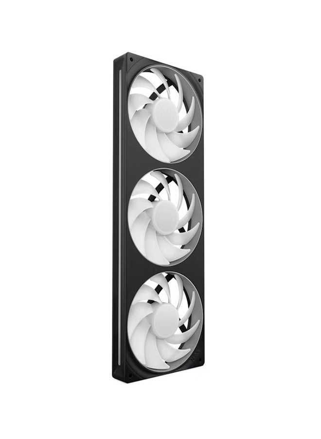 NZXT - F360 RGB Core 360mm Single-Frame RGB Fan Unit, Versatile Connectivity, Optimal Performance, Fluid Dynamic Bearings, Radiant RGB Lighting, PWM Control, Silent Operation, Black | RF-U36HF-B1 - Image 1