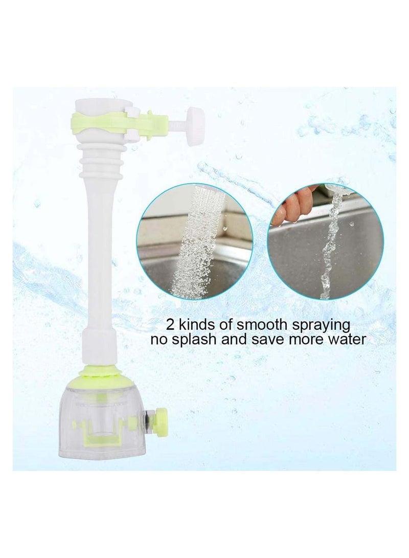 واي آند دي Faucet Nozzle Rotary Water Saving Kitchen Tap Anti Splash Spout Extension Extender Hose Aerator Filter Sprayer Sink Attachment Economizer Bathroom Household 4Pcs - Image 2