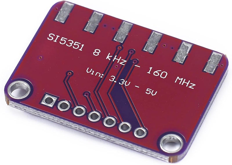 Teyleten Robot Si5351A Si5351 5351 8KHz -160MHz High Frequency Signal Generator Breakout Board DC3.3-5V Square Wave Frequency Generator Board Module I2C for Arduino (3pcs) - Image 3