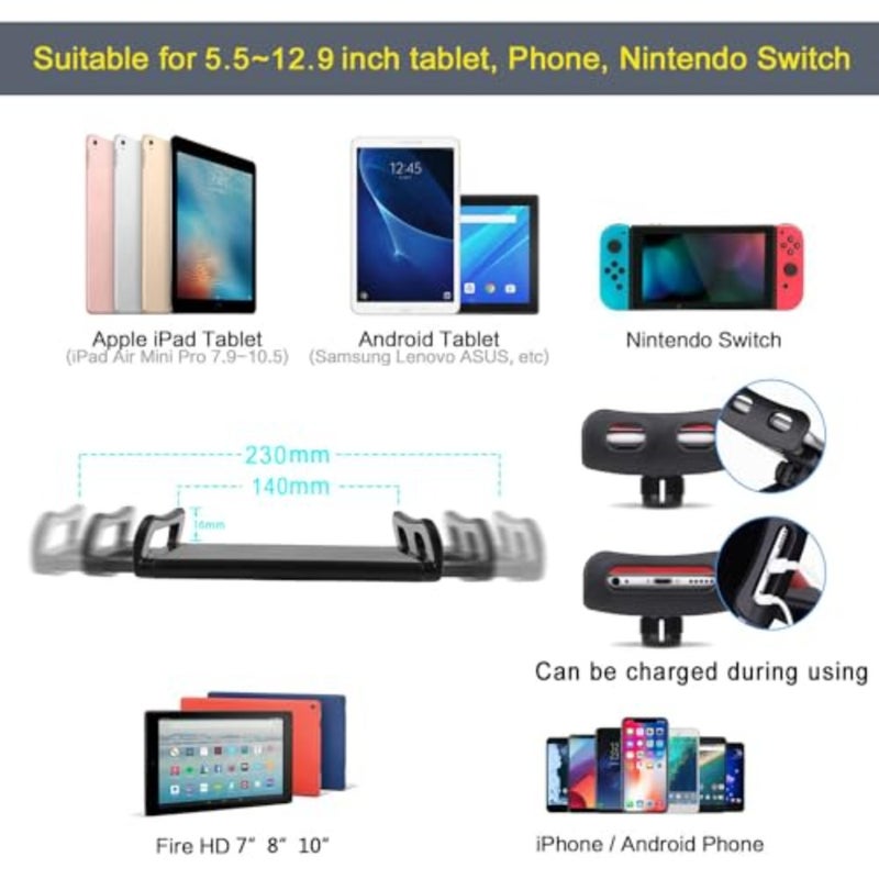 Tablet Floor Stand with 6LB Weight, Overhead Bed phone Stand Angle Height Adjustable Arm Stretchable Stand Holder, Compatible with iPhone iPad Mini Air Pro, Galaxy Tab, Kindle, E-Readers, all Phones - Image 3