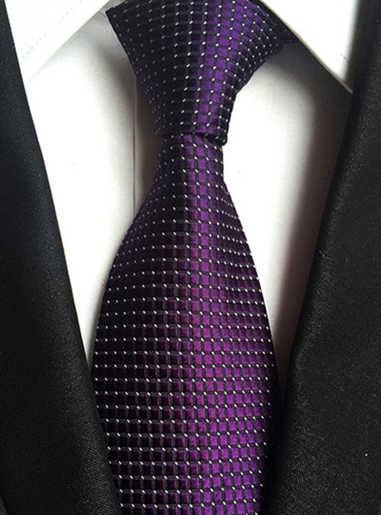 Adulove Men's Necktie Classic Silk Tie Woven Jacquard Neck Ties 9 PCS - Image 5