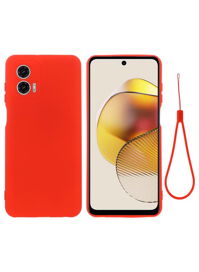 S-TOP Case For Motorola Moto G53 5G Pure Color Liquid Silicone Shockproof Phone Case - Image 1