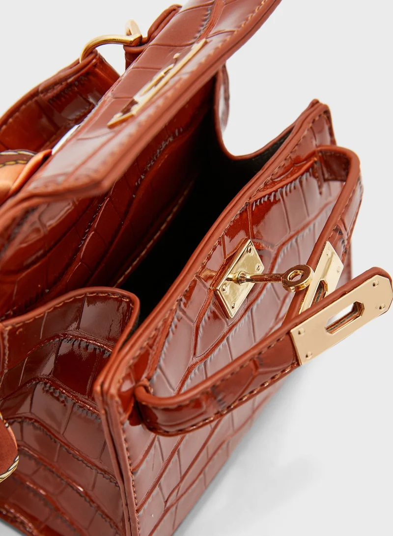 ELLA Mini Handbag with Scarf Detail