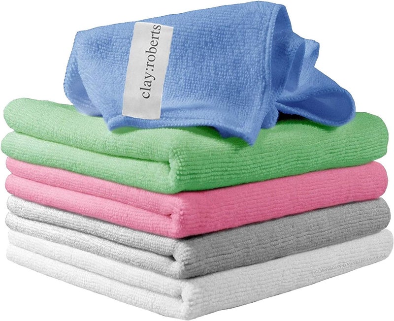 Clay Roberts Microfibre Cleaning Cloths - Pack of 5 - Image 1