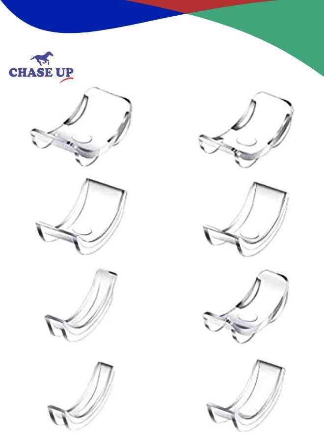 Chase Up Invisible Ring Sizer Adjuster for Loose Rings Women Men, 8 Sizes for Different Band Widths,Jewelry Ring Size Adapter Reducer Spacer Jewelry Guards for Any Thin Wide Rings - Image 1