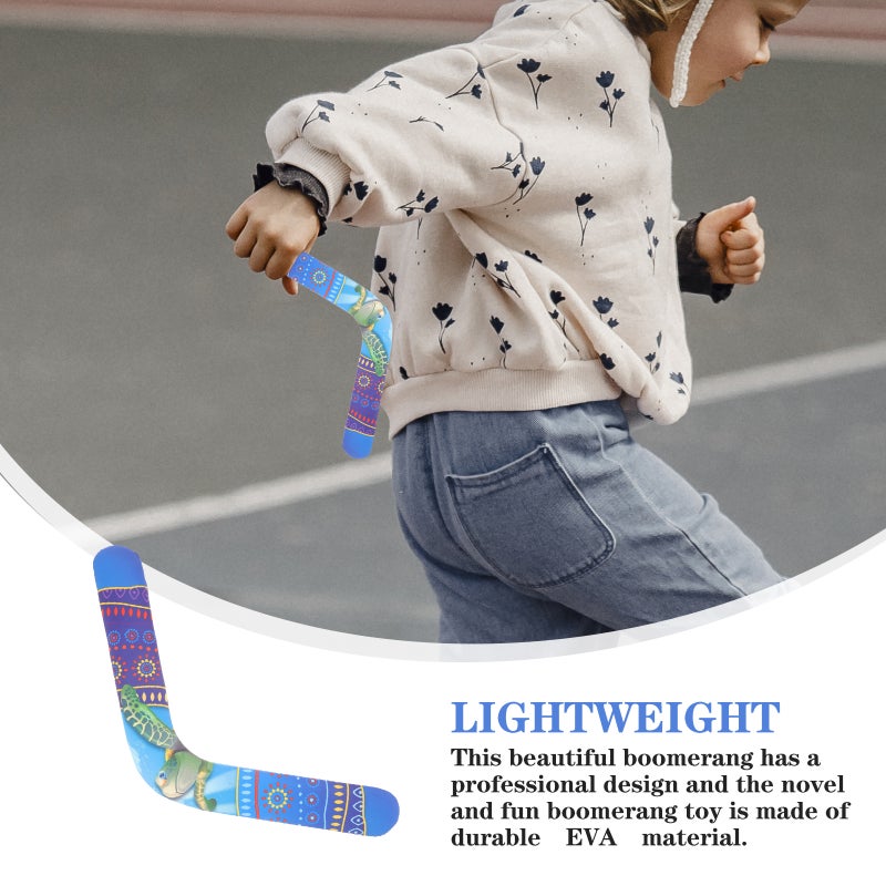 🧸 لعبة بوميرانغ على شكل تصميم احترافي للنشاطات الخارجية بحجم 18 سنتيمتر باللون الأزرق - Image 4