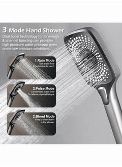 Jomoo Shower Set, Thermostaticc Shower Faucet Set Wall Mounted Shower Faucet Set Piano and Shower Keys with Bath Spout, Hand Sprayer  - Image 5
