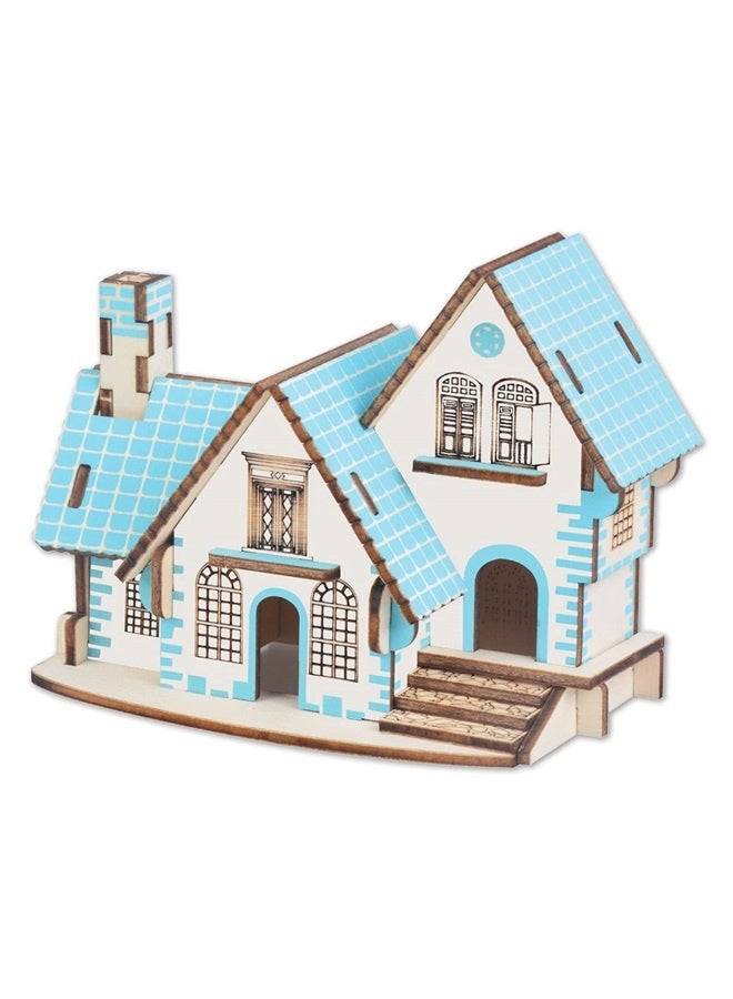 3D Kids Wooden Puzzles for Girls 14+ Years Old and Adults, Romantic Coffee Bar 29Pcs with Mini House, Good Gifts for Playing House - Image 1