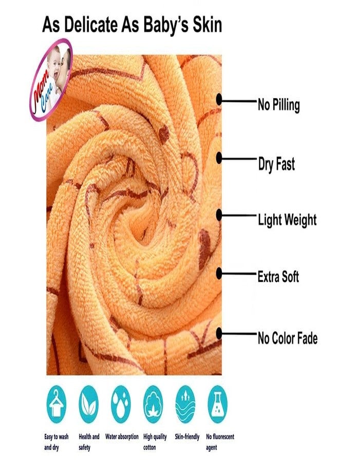 EIO Microfibre Bath Towels for Kids -Extra Soft/Quick Dry/Strong Water Absorbent/Bathing Towel for Kids,Boys and Girls Pack of 2 (Towel Small Set-2) - Image 5