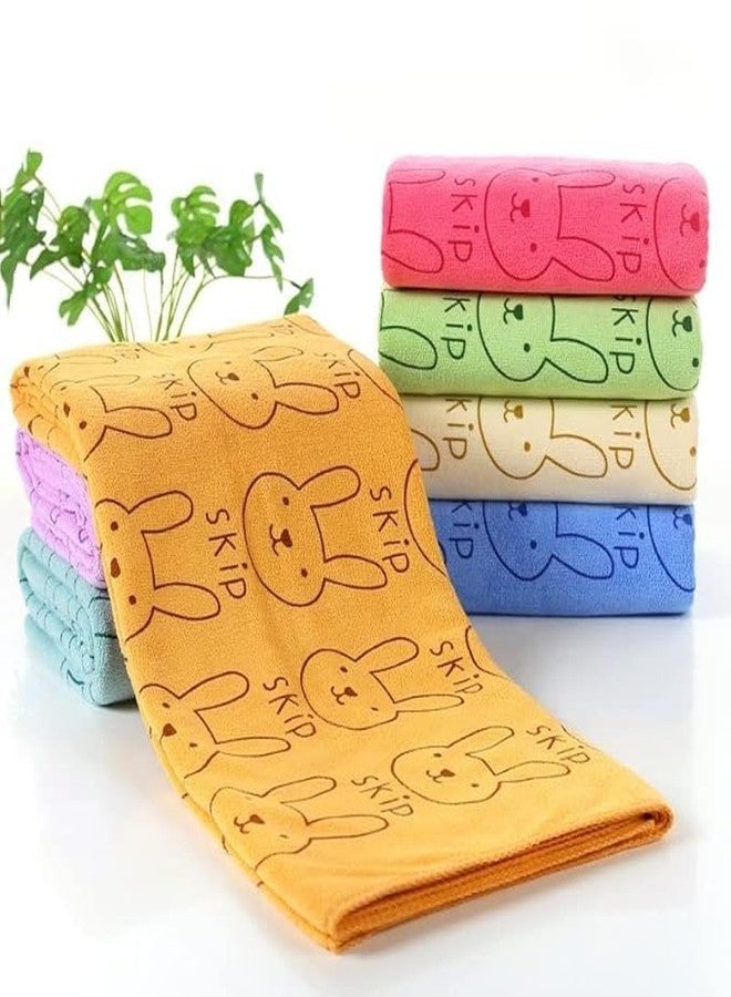 EIO Microfibre Bath Towels for Kids -Extra Soft/Quick Dry/Strong Water Absorbent/Bathing Towel for Kids,Boys and Girls Pack of 2 (Towel Small Set-2) - Image 4