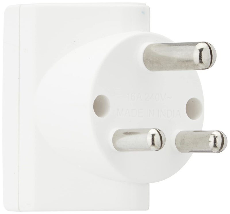 Anchor by Panasonic Pilot 16A 3 Pin Multiplug Adapter with Universal Socket | 3 Pin Multi Plug Socket (White, 3166-Pk2) - Image 2