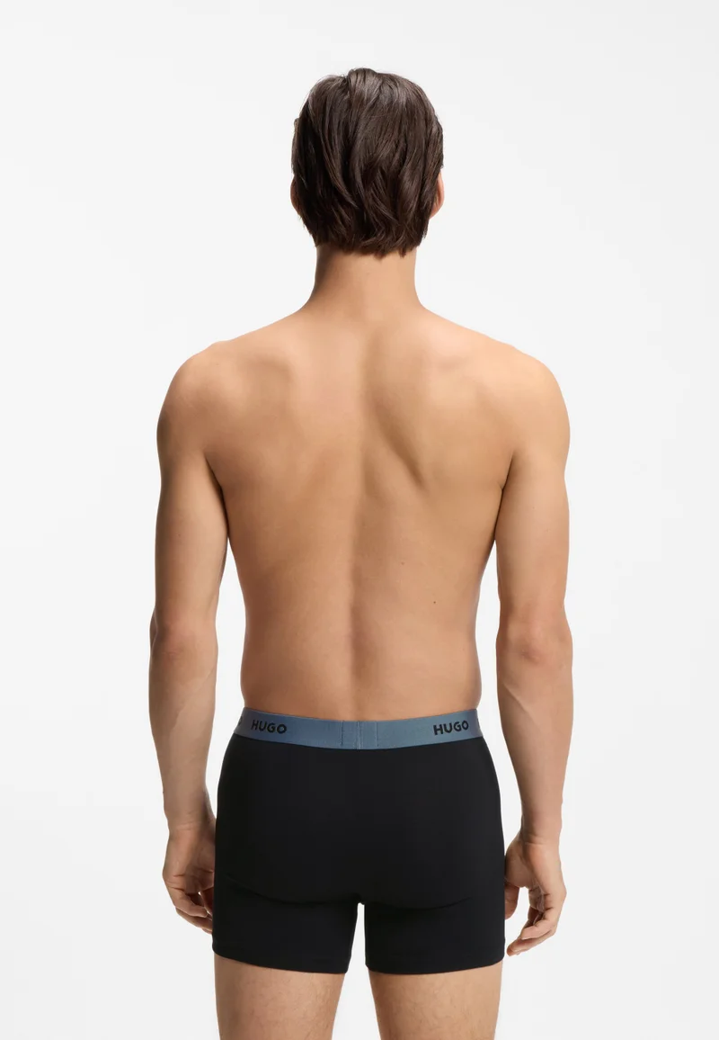 HUGO Patterned Three-pack boxer briefs in stretch cotton for Men | Best Price UAE