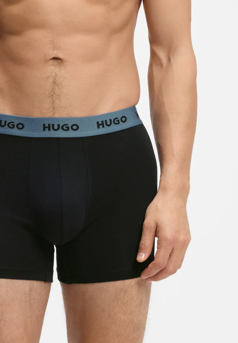 HUGO Patterned Three-pack boxer briefs in stretch cotton for Men | Best Price UAE